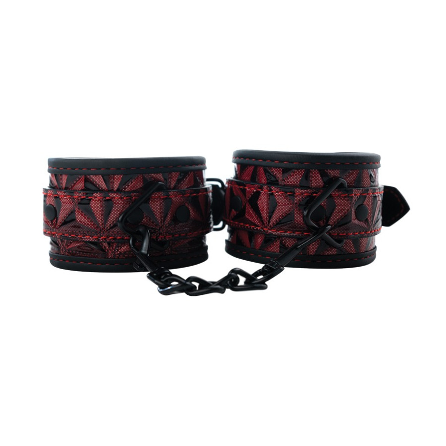 Црвени лисици со црно ланче за раце Black Wrist Cuffs